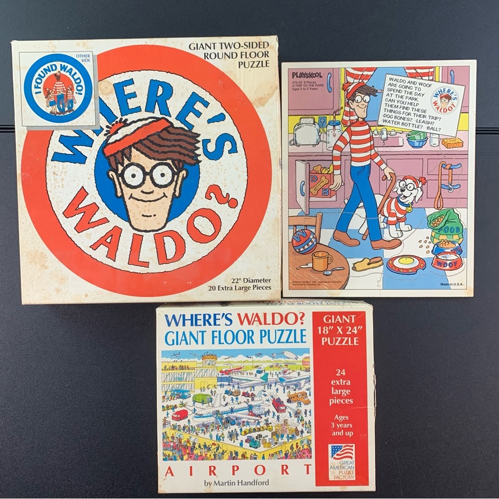 Where’s Waldo? Three Vintage Puzzles.